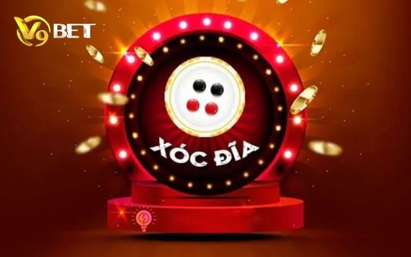 Xóc Đĩa V9BET | Luật Chơi, Cửa Chẵn Lẻ & Quản Lý Vốn 3 Biểu trưng Xóc Đĩa V9BET với đĩa chơi và bốn quân.